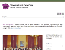 Tablet Screenshot of decodingdyslexiaiowa.org